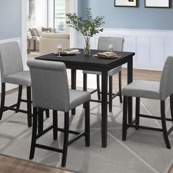 Adlye 5pc Set (TB+4S) Dining Set By Homelegance👉WİTH İNTEREST FREE PAYMENT OPTİONS