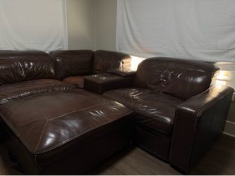 Drew 6-Piece Dual Power Recline Leather Sectional