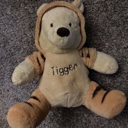 Pooh With Tigger Coat Plushie