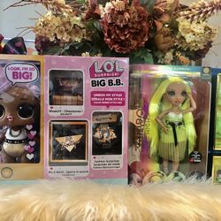 Brandnew Fashion Dolls( Rainbow High Doll And LOL Big BB)