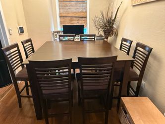 9pcs Wood Dining Table