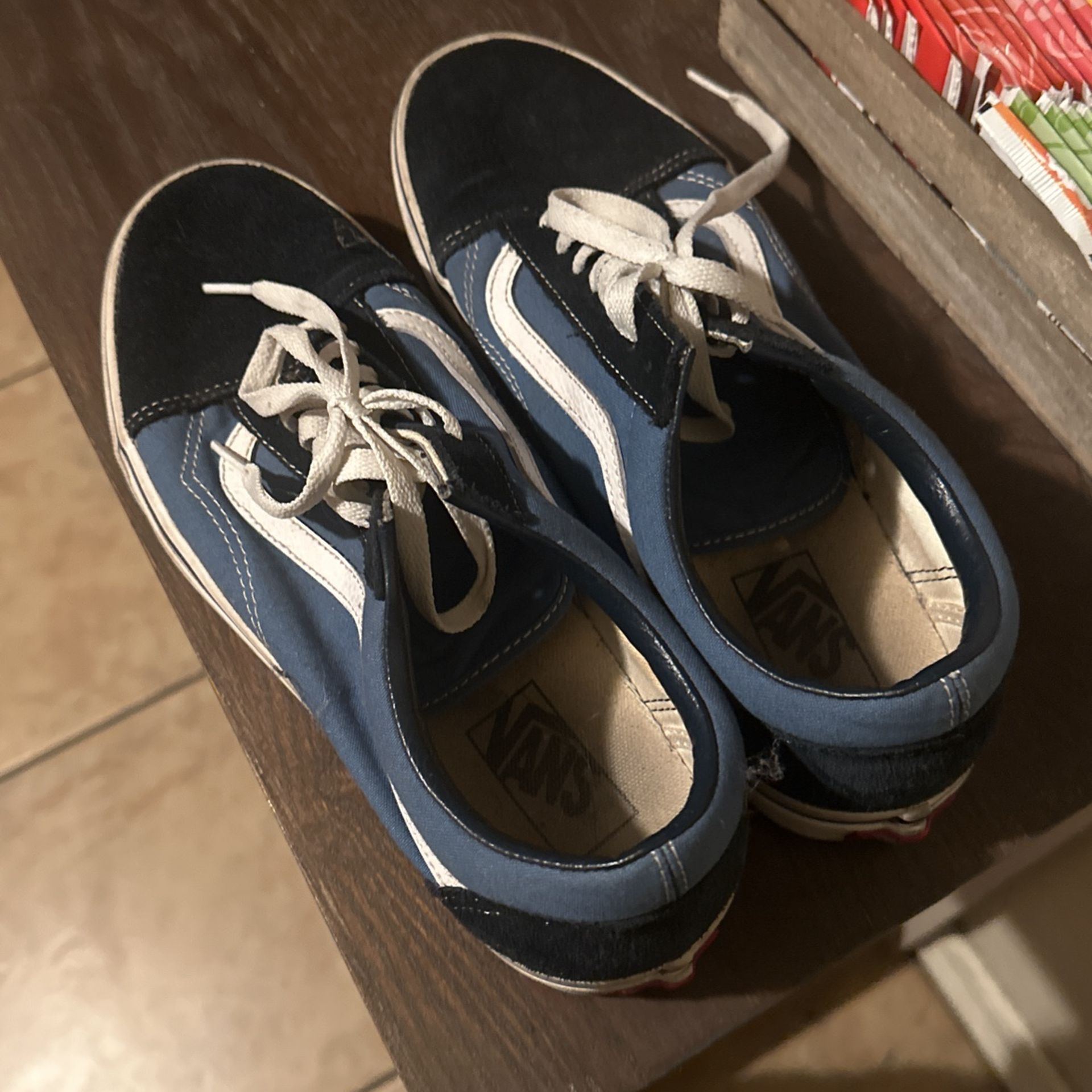 Blue Vans 