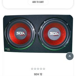 sdx 12 in subwoofer s im box $50