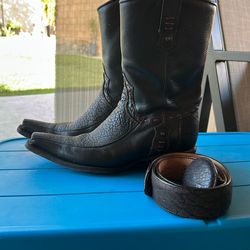 Andrea Boots Size7 Belt Size32