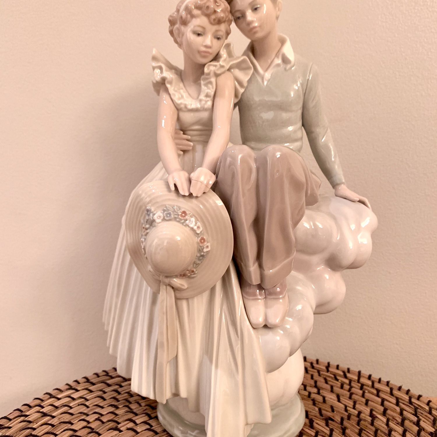 Authentic Norman Rockwell By Lladro Young Love Figurine collectible