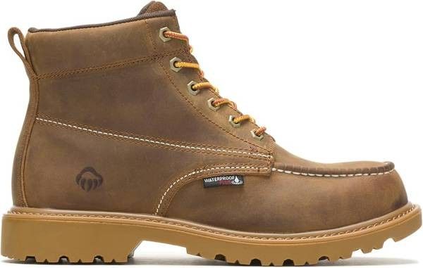 NEW SZ 7 or 8.5 w Men WATERPROOF Work Boots Wolverine Floorhand Moc Soft Toe 6" Construction Boot