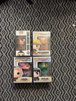 Naruto signed funk pops lot