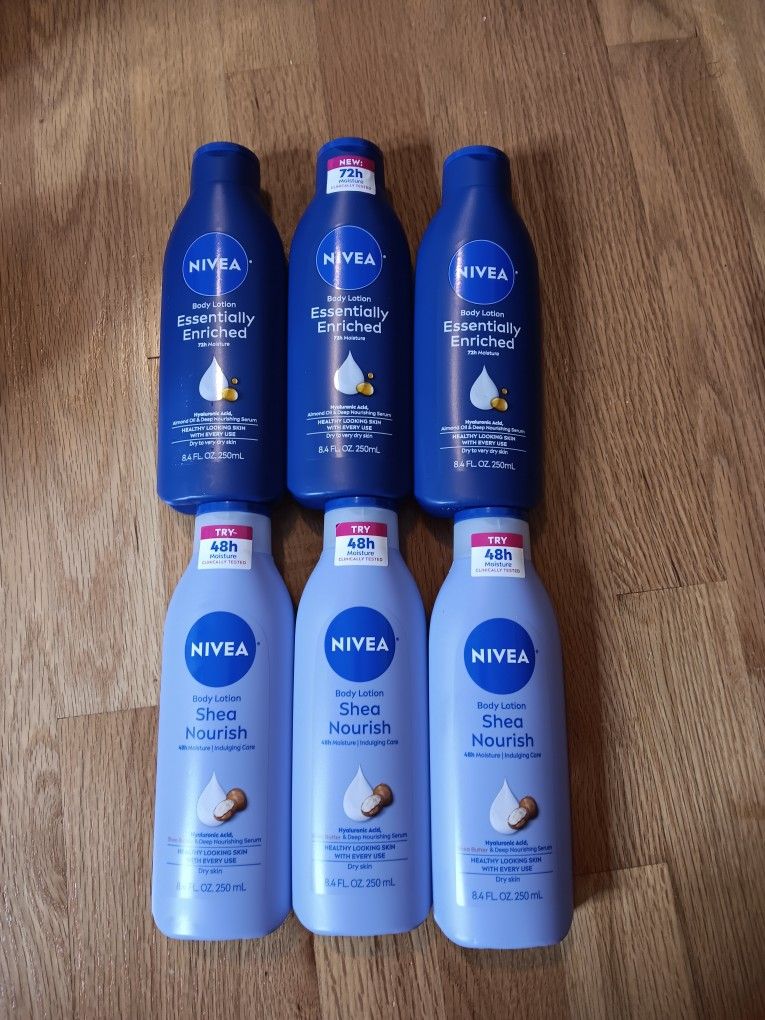 6 For $18 Nivea Lotion