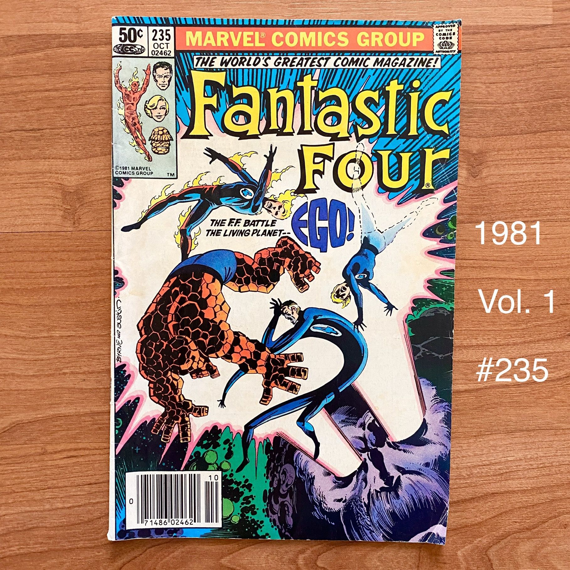 Vintage 1981 Marvel FANTASTIC FOUR collectible Comic Book