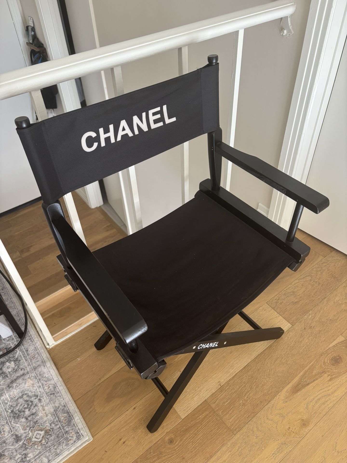 Black Director Style Makeup Chair