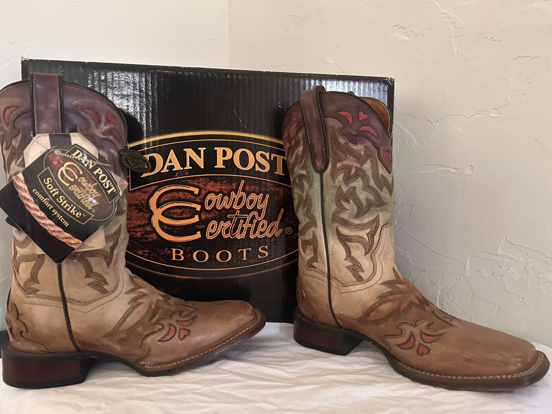 Dan Post Hombre Square Toe Size 7.5