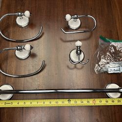 5 Piece Bathroom Towel Hardware Set. $40 obo