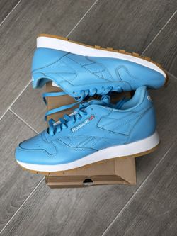 Blue Reebok Classic leather Shoes 