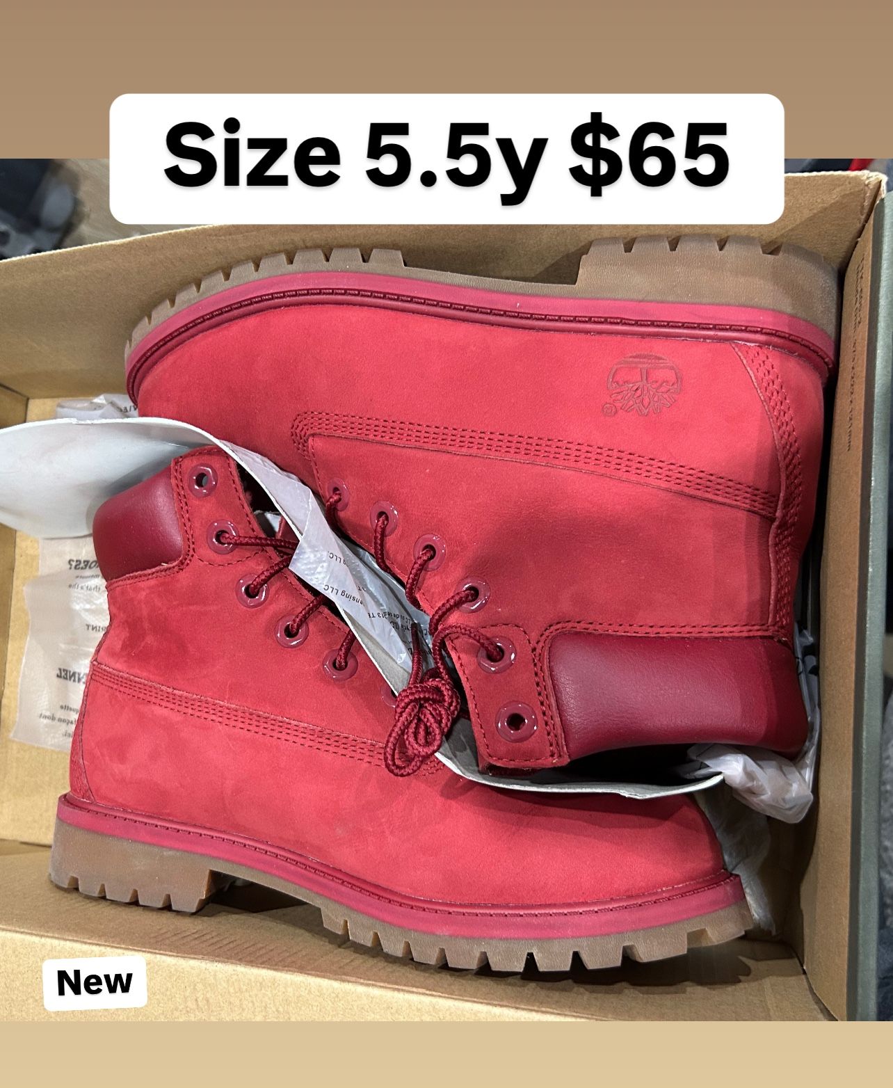 Timberlands Brand New Size 5.5y Men Or Women’s 7