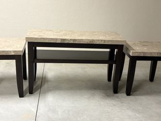 Price Reduced Wood Couch Table 2 Matching End Tables