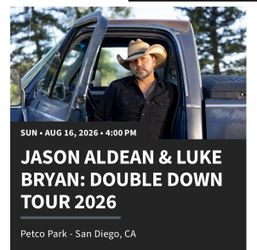 2 Jason Aldean and Luke Bryan Tickets