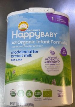 Happy baby organic a1 formula UNOPENED
