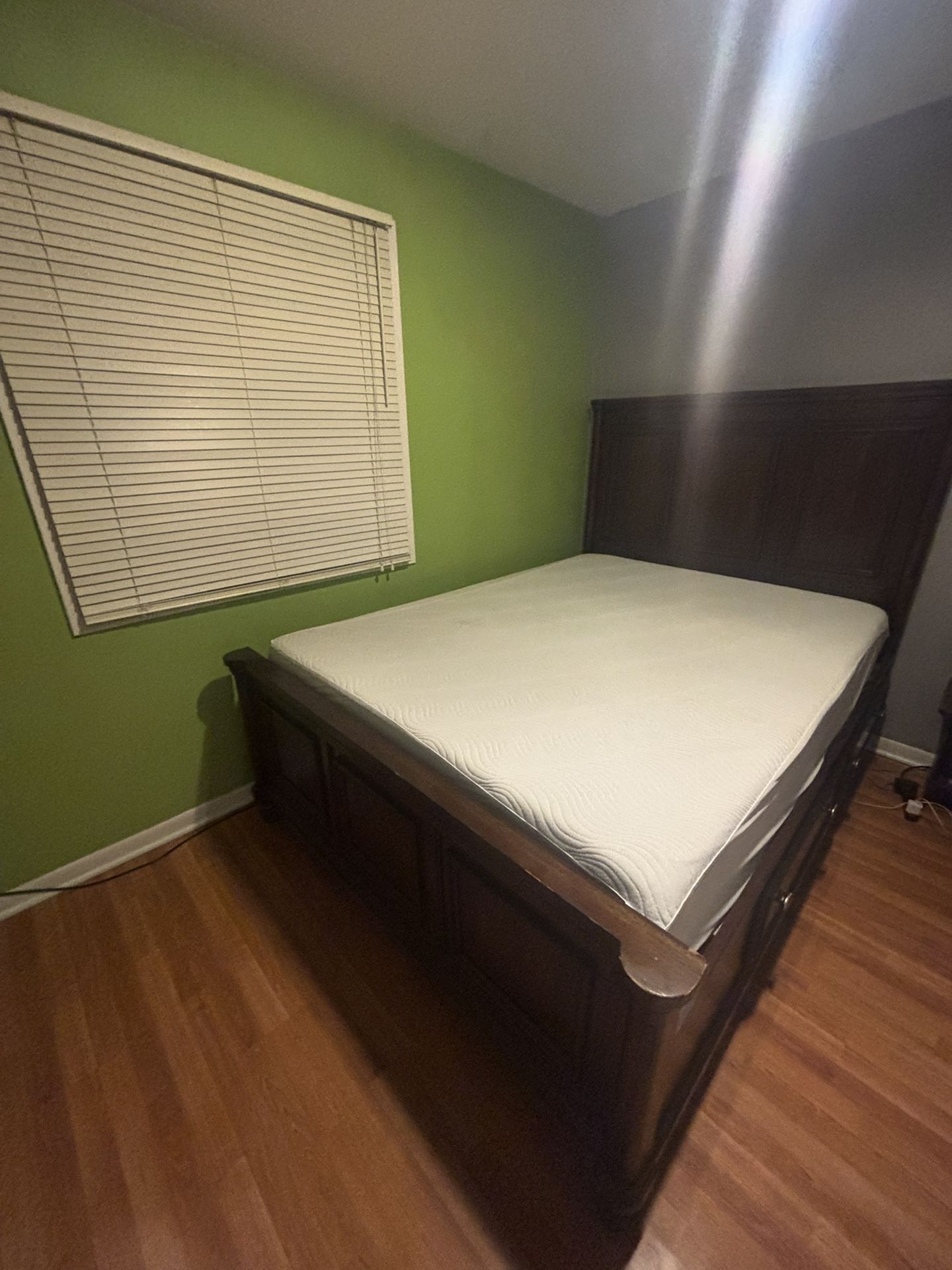 Wooden Sleigh Bed Frame