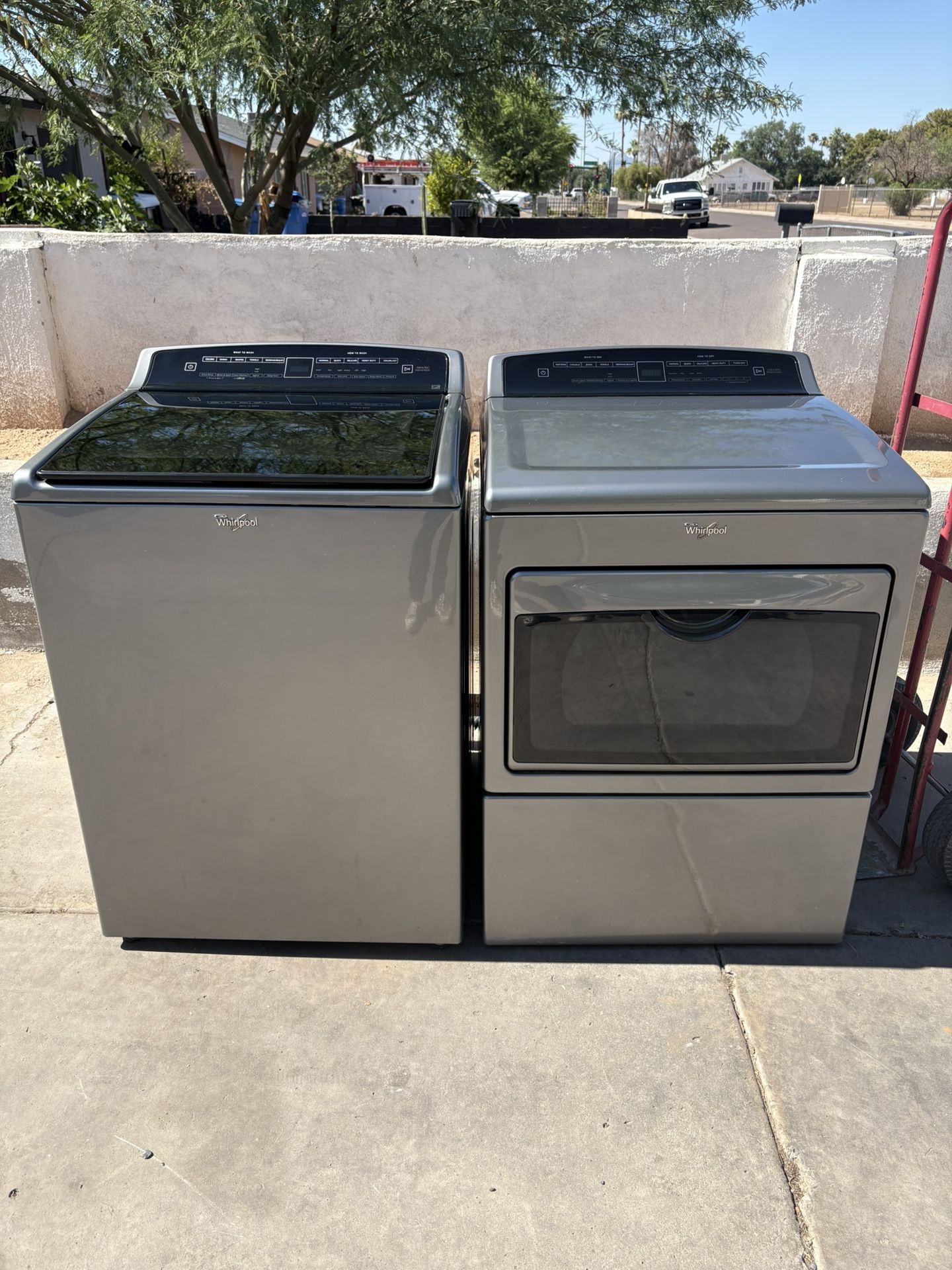 Whirlpool Washer And Dryer Electric Work Perfect In Good Condition. Free Delivery To Your Garage.