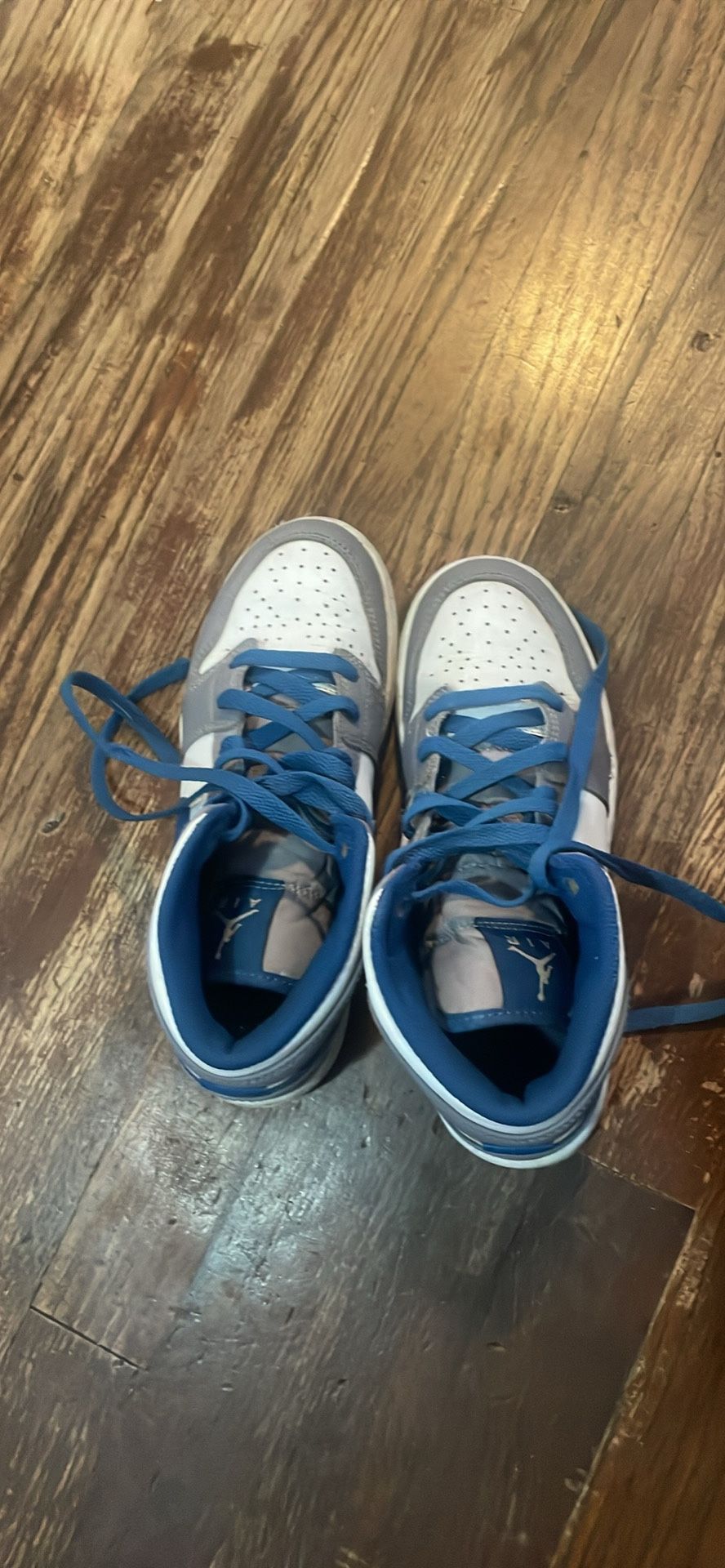 airjordan mid 1 cement true blue