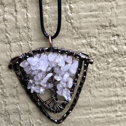 Rose Quartz Necklace - 18 inches New