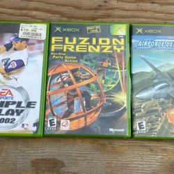 Triple Play 2002, Fuzion Frenzy & Air Force Delta Storm for Xbox