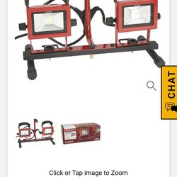 Craftsman Dual Head Work Light w/ Stand – Needs 1 Bulb
Description:
Craftsman dual head portable work light with adjustable stand.
Includes sturdy adj
