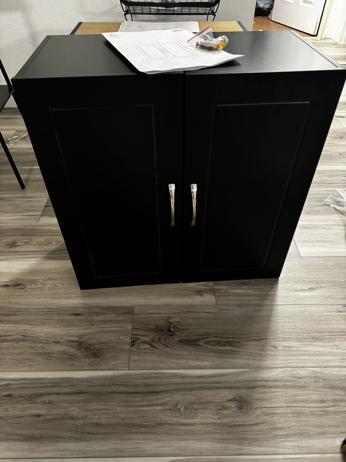 Black Kitchen Cabinet New