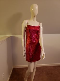 Red Sequin Dress