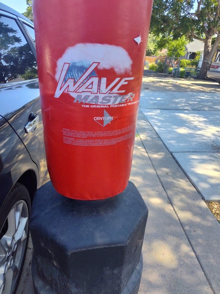 Red Punching Bag With Base