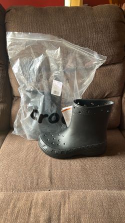Black Boot Crocs 