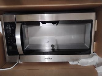 New open box OTR microwave