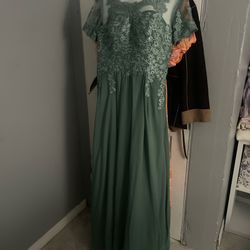 Sage Green Formal Dress 