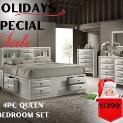 4 Pc Queen Bedroom Set Financing Available No Credit Needed 