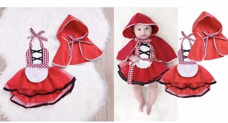 Little red riding hood baby costume