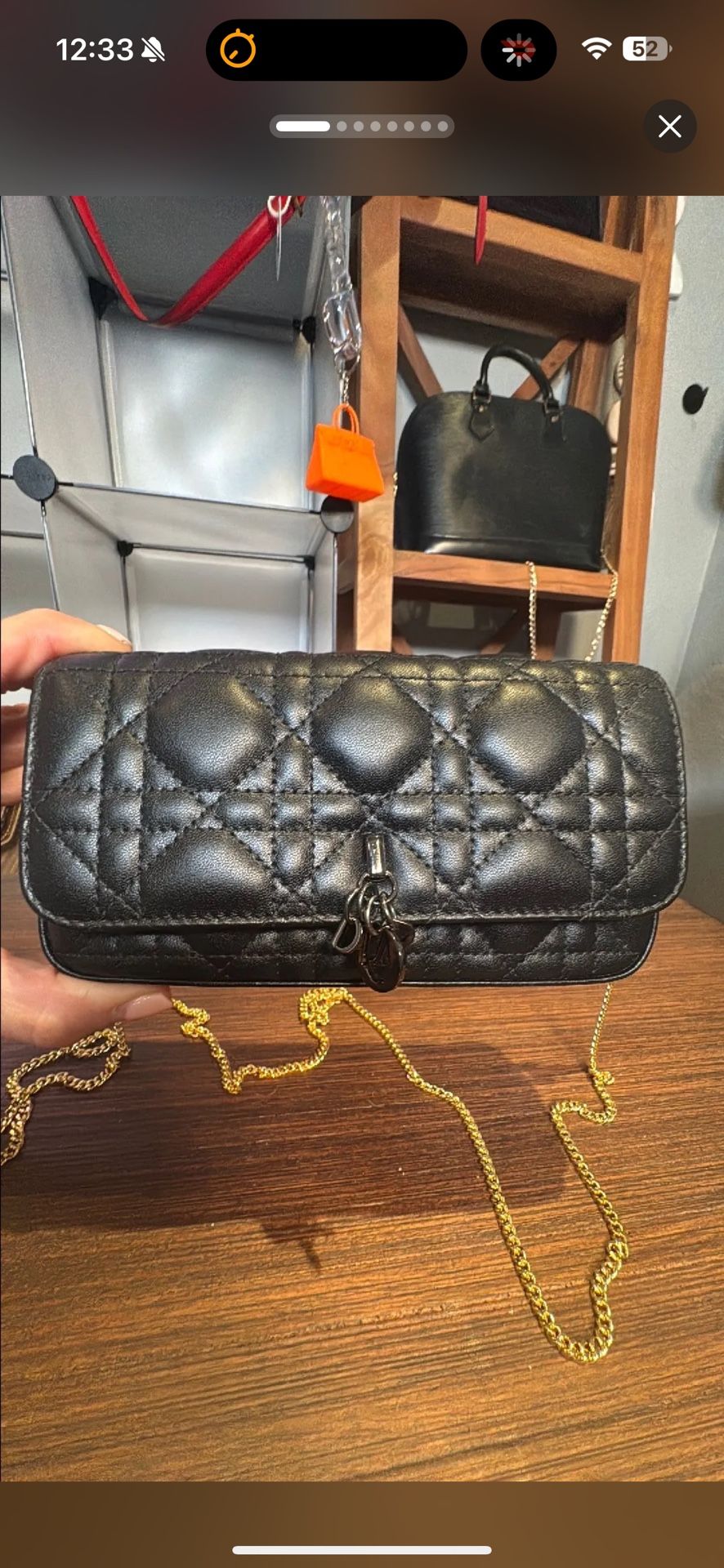 Christian Dior Calve Skin Clutch / Crossbody
