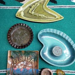 A Set Of Vintage Ashtrays