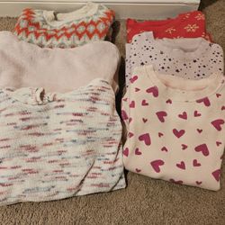 Girl sweatshirts and sweaters size 10-12