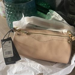 Rebecca Minkoff Barrel Crossbody Bag - Nude, Brand New!