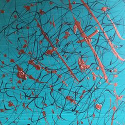 ART WORK STUDIO CLEARANCE SALE ABSTRACT/CONTEMPORARY ARTIST ORIGINALS Size: 24x24 acrylic on canvas One of a kind. Size: 24x24 RETAIL VALUE: $600.00