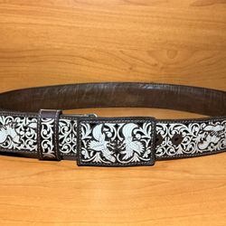 Handmade Leather Rooster Belt