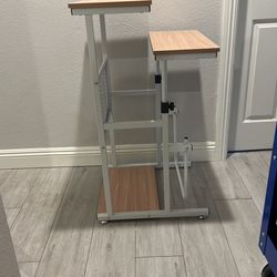 Brand Newly Assembled Adjustable Work Desk With Foot Rest