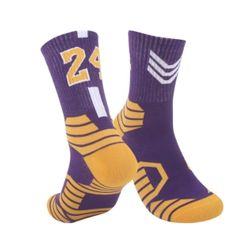 Purple Professional Basketball Socks
