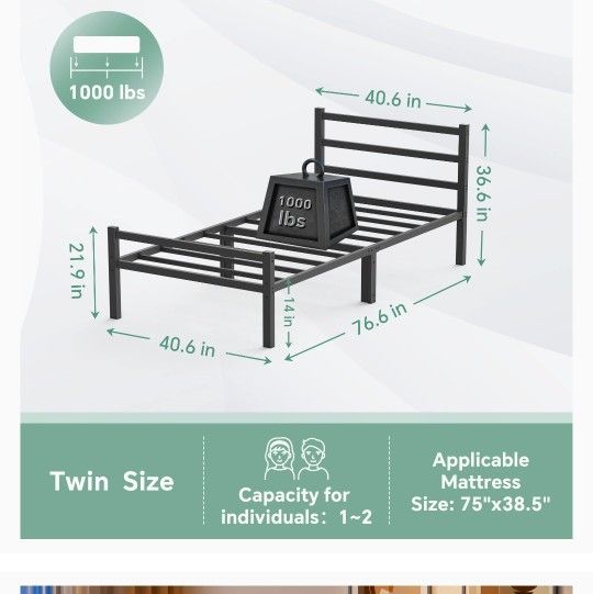 Iron Twin Bed Frame