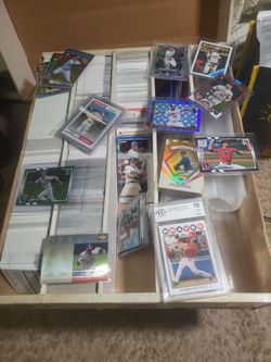 Box lot of cards refractors numbered
