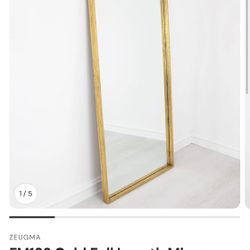 Gold Leaf Hand Painted Mirror