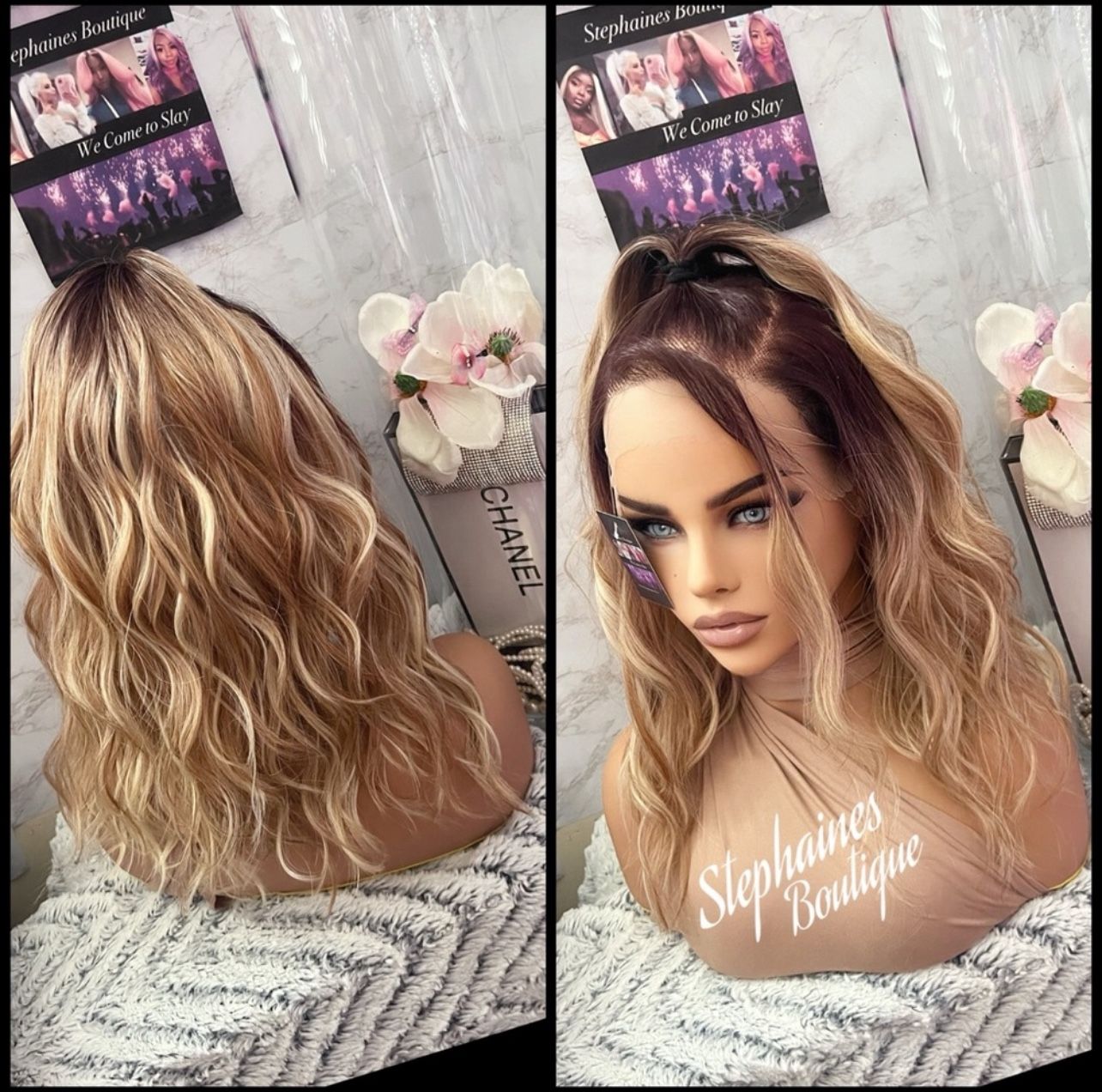 Human Hair Blended Lace Front Wig