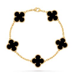 van cleef & arpels vintage alhambra 5-motif bracelet