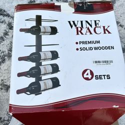 Wine Rack Wall Mounted, 12 Bottles Vertical Wine Bottle Rack Wall Mounted,Solid Wood Wine Racks for Wall,Wall Hanging Wine Racks for Wine Bottles, Cor