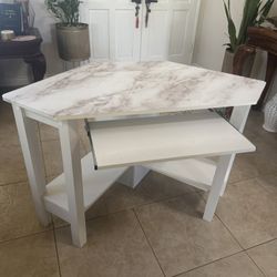 White Corner Desk